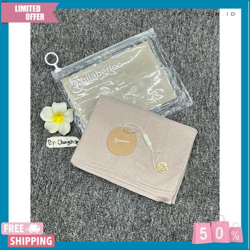 Hijab Baby Voal Paris Legend Premium Napocut Hijabers + Pouch | Paris Chayshop
