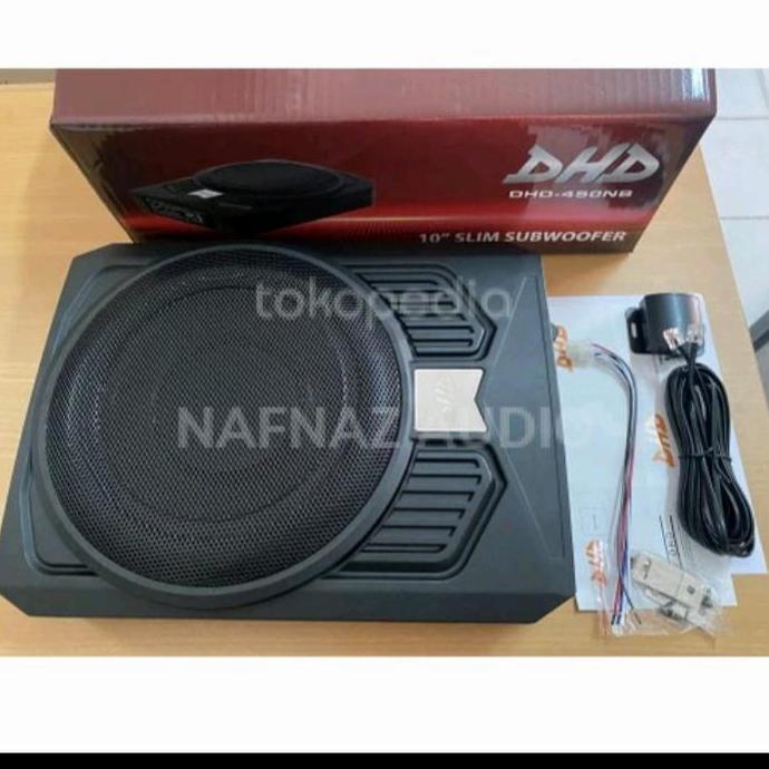 NEW SUBWOFER SLIM 10" DHD -450NB UNDERSEAT KOLONG