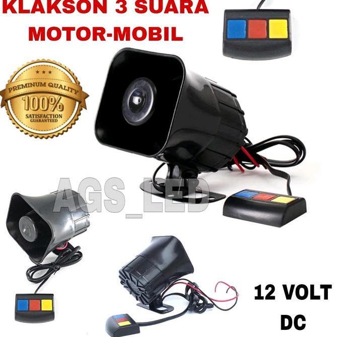 Klakson 3 Suara / Klakson Motor 3 Suata / Klakson Mobil 3 Suara / Klakson 3 Suara 12 Volt Dc / Klaks