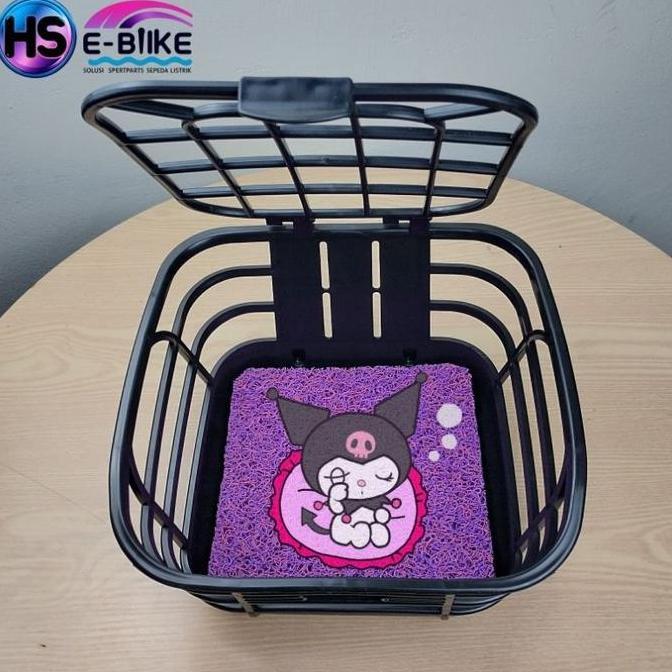 Promo Karpet Alas Keranjang Sepeda Listrik Karakter Cod