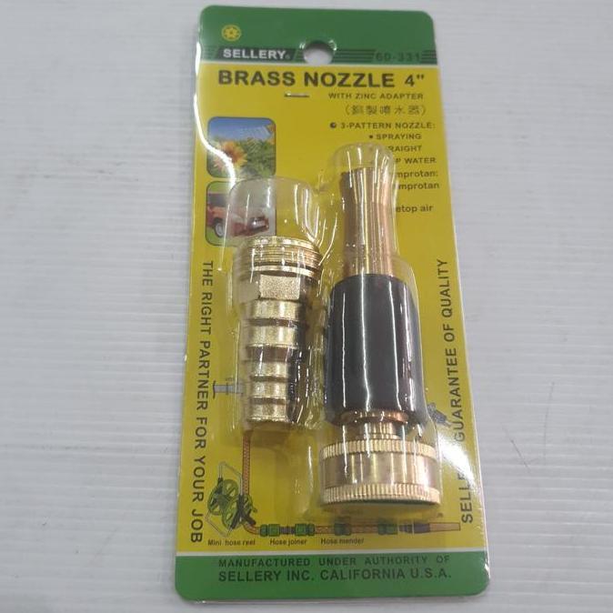 Semprotan air kuningan Sellery 4"