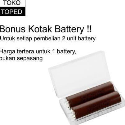 authentic battery 18650 lg hg2 3000mah | original batere batre baterai