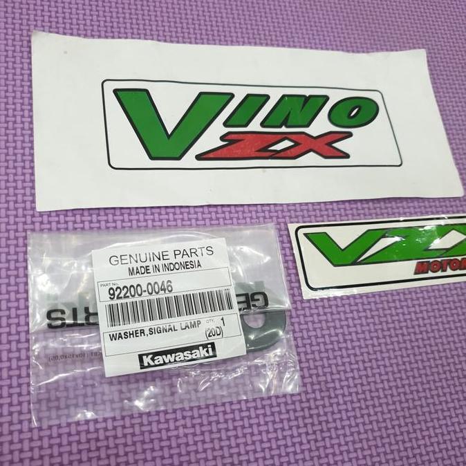 Washer Ring Plat Besi Dudukan Lampu Sein Sen Ninja R Ss 150 Original