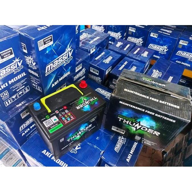Aki mobil massiv Thunder ns70 kijang dyna panther colt diesel 12v 65ah