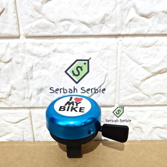 Promo Bel Alloy Kring Merah Biru Gold I Love My Bike Taiwan Exotic Sepeda Anak Bmx Lipat Seli Stang 