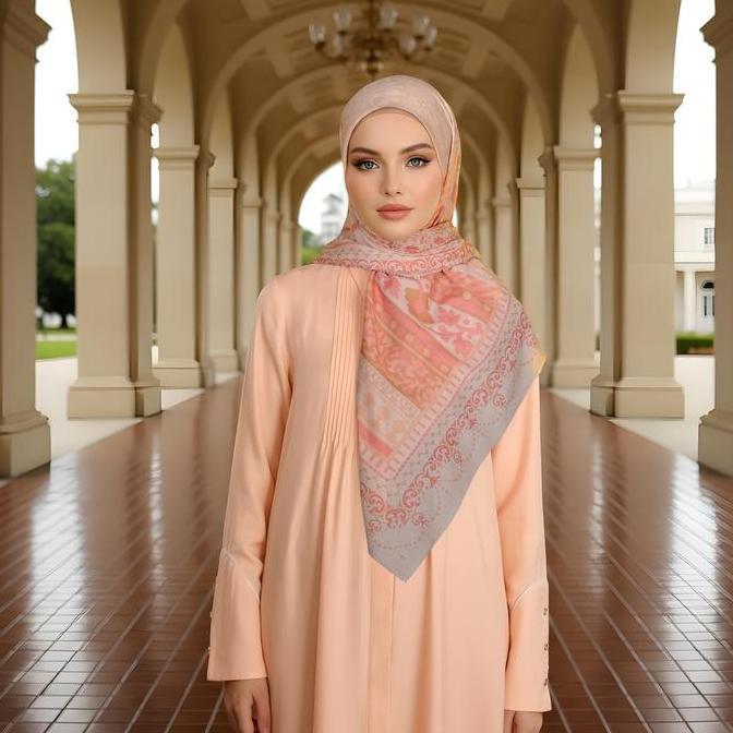 Shafira - Merchi Printed Scarf - Hijab Segi Empat Motif