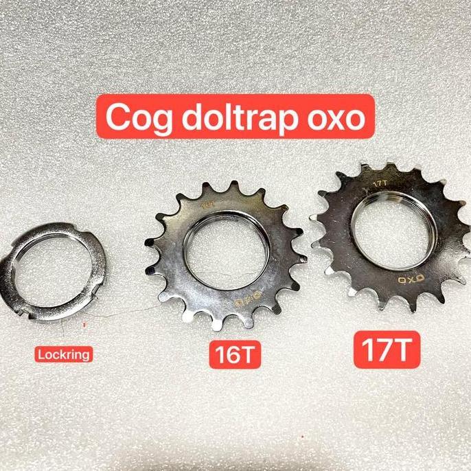 Promo Cog Fixed Gear Lockring Fixie 16T 17T Cod