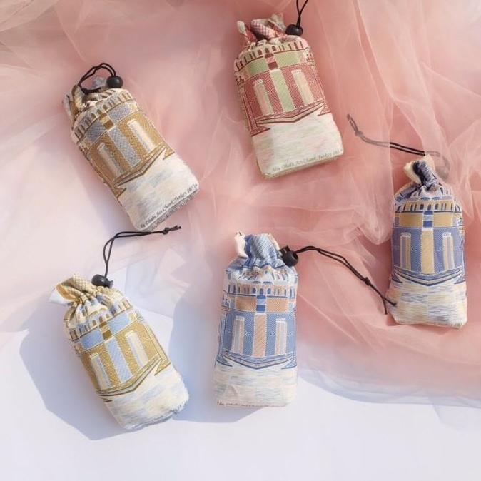 Sajadah Travel Saku Abu Dhabi Souvenir Kantong Pouch Dompet Tas Kecil