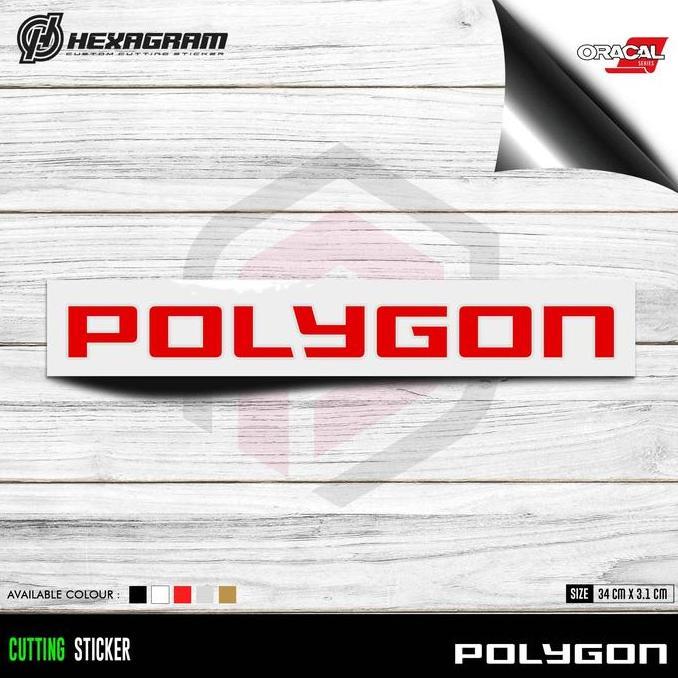 Promo Cutting Sticker Sepeda Polygon | Stiker Cutting Sepeda Polygon Cod