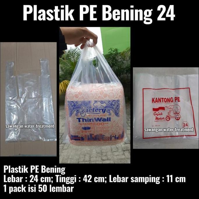 Picnpic- Kantong Plastik Bening 24 / Plastik Pe Bening 24