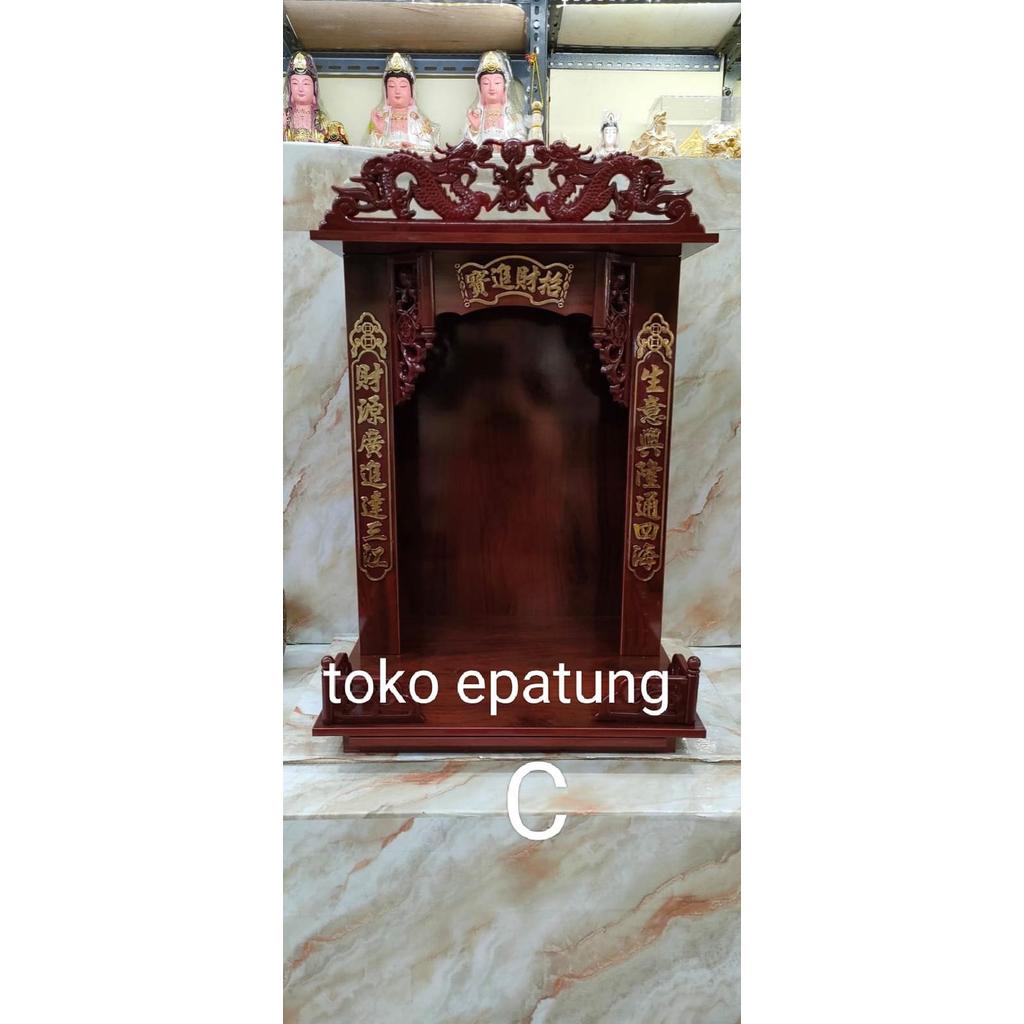 tempat altar rumah altar meja sembahyang 16 inch Dewa Bumi - Paket