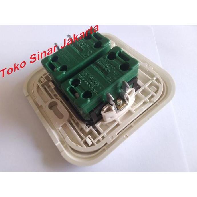 Ready stock Saklar Sakelar Tanam PANASONIC Seri Double Ganda Tembok Dinding IB Inbow In Bow Inbou In