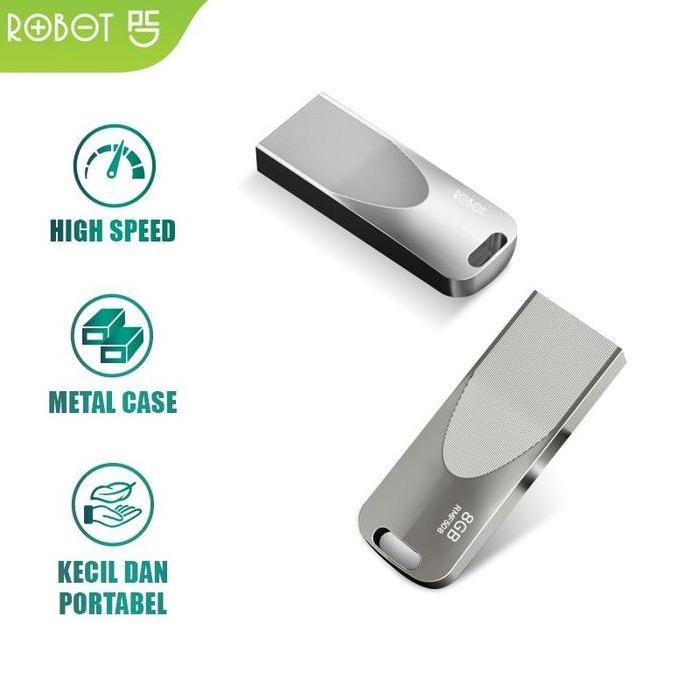 ROBOT USB Flashdisk RMF508 8 GB / RMF516 16 GB All Metal High Speed Flash Drive