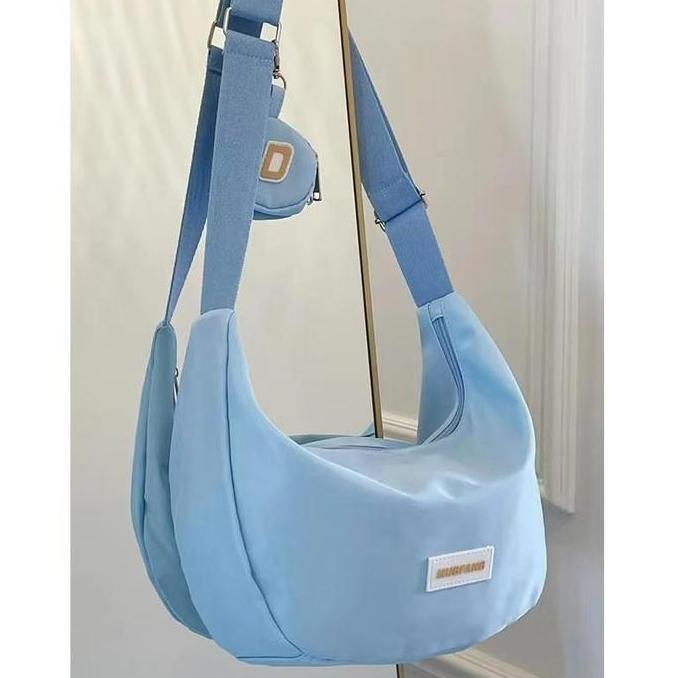 Murah Ready COD Tas Selempang Wanita Terbaru 2-in-1 Nilon Siswa Baru Wanita Tas Bahu Murah Tas Cewek