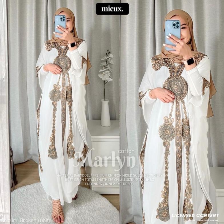 PROMO TERBARU KAFTAN MARLYN Kaftan Bordir Mewah Original By Mieux