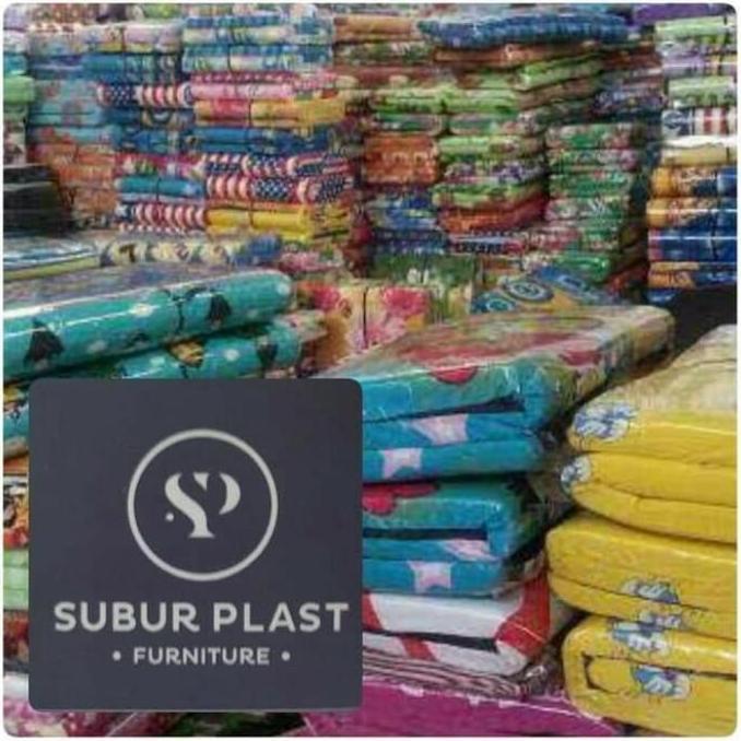SUBUR PLAST Kasur Lipat Busa Dacron Murah 90x170x5 cm Praktis Hemat Tidur Nyenyak Kualitas Asli Furn