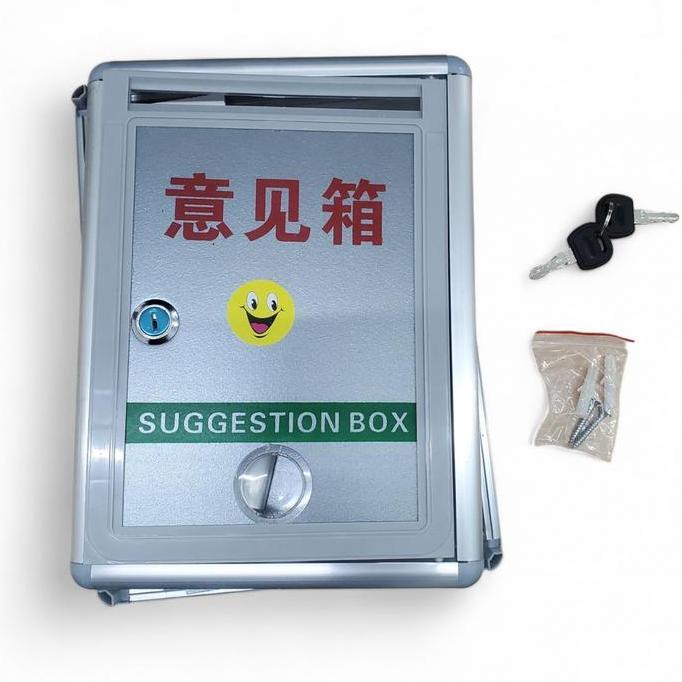 LADHUVHI Kotak Saran Dinding Minimalis Suggestion Box Aluminium Alloy