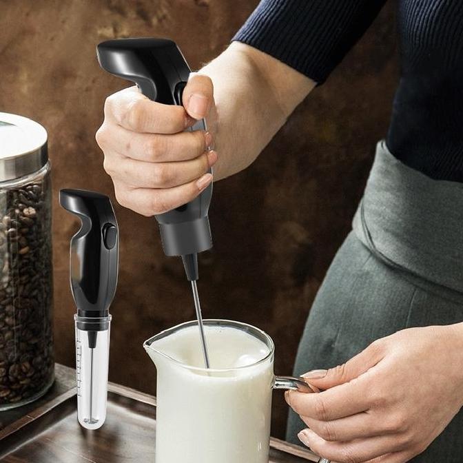 SHIOZENG Pengocok susu mini elektrik, pengocok telur elektrik, pengocok susu, pengocok telur genggam
