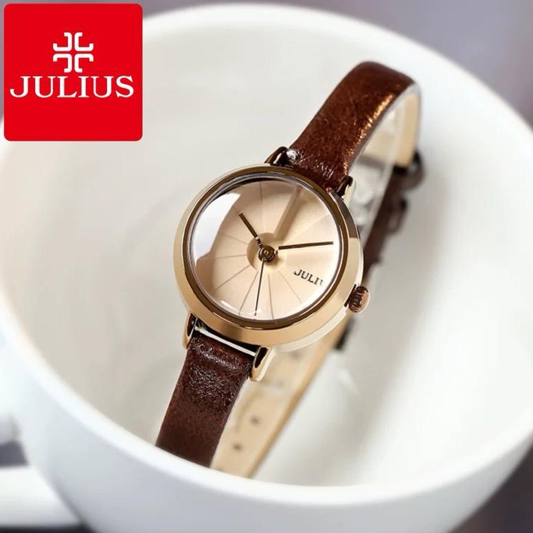 Jam Tangan Julius Wanita Original JA-979 Kulit asli Korea