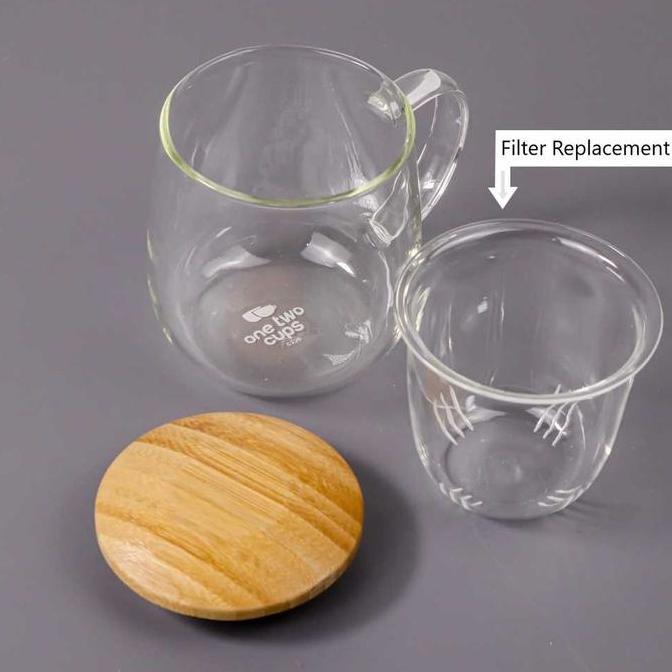 JAYTIXOW Filter Pengganti Saringan Kaca Gelas Infuser Pembuat Ramuan Tahan Api