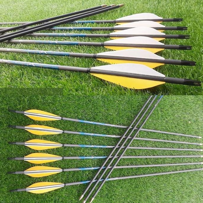 PARDIONSSTORE - ARROW PURE CARBON EXPRESS PREDATOR VANES BULU KALKUN / ARROW CARBON