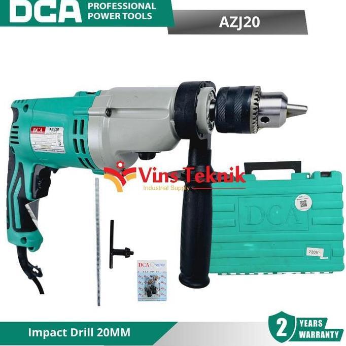 Promo Dca Azj20 Mesin Bor Tembok Listrik Impact Drill 20Mm 720Watt Azj 20