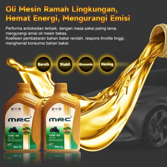 QINGACHO MRC Oli Mesin 10W-40 1 Liter Bensin Solar Diesel Full Synthetic SP SN