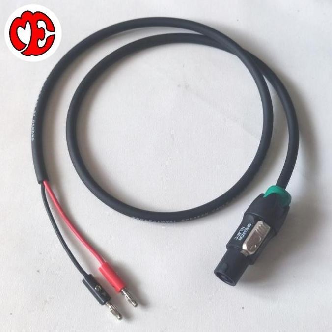 Kabel Speaker Audio Jack Spikon To 2 Jack Banana