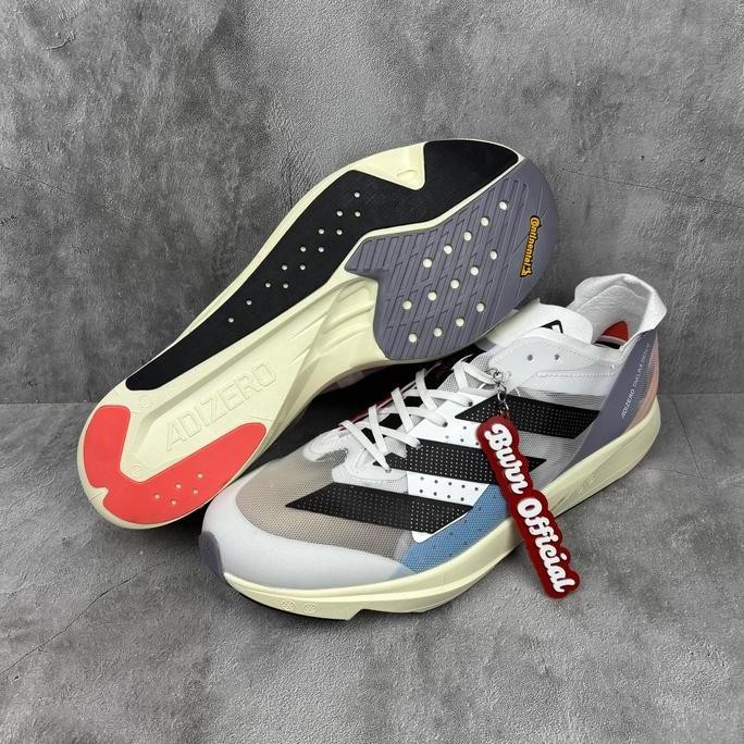 Sepatu Adizero Takumi Sen 9 Silver Violet Cyan