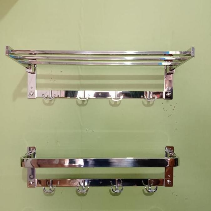 Promo Rak Handuk Stainles Model Toto Kamar Mandi/Gantungan Handuk Cod