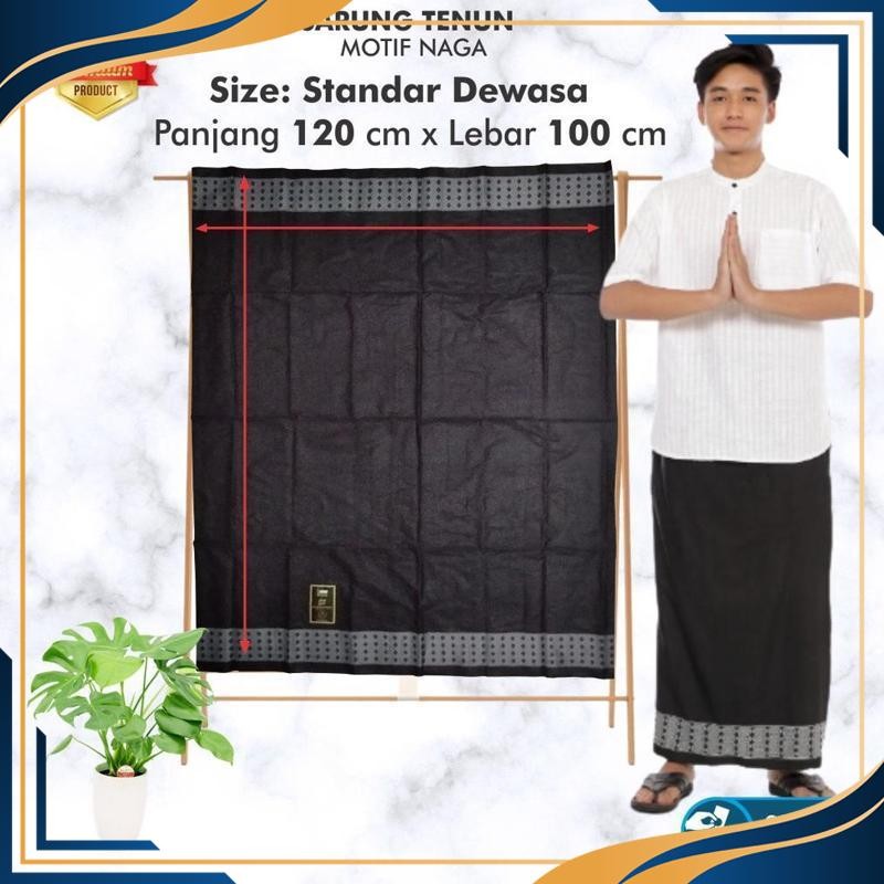 Termurah Sarung Pria Dewasa dan Remaja Santri Muslim Kain Samping Motif Tenun Batik Dobby Sisik Naga