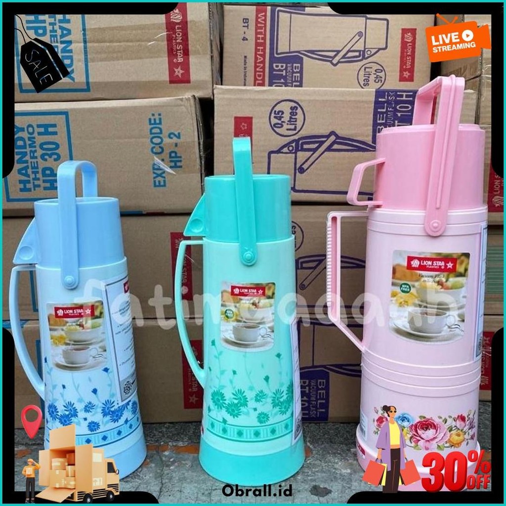 Lion Star Thermos Air Panas Vacuum Flask 0.45 0.65 1.2 Liter Termos Air Panas Kecil / Termos Piknik 