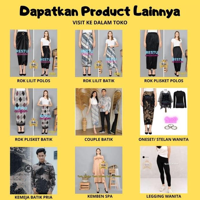 Promo Paket Kondangan Oneset Cardi Brukat Baju Kondangan Wanita Dan Rok Lilit Batik Hitam Kekinian K