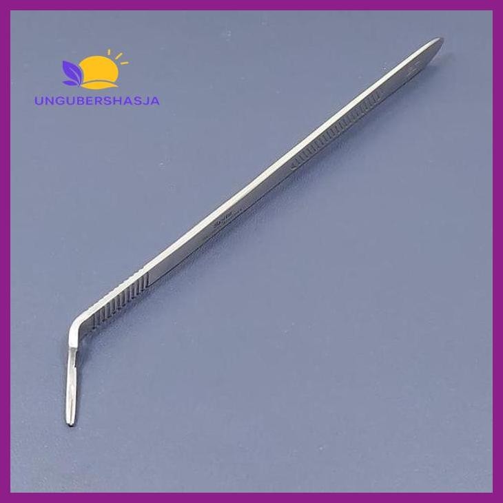 (MEDIS) ALAT MEDIS SCALPEL HANDLE NO. 3L SOLID ANGLED LONG ( 20 CM ) SPITZ RUMAH SAKIT KESEHATAN DOK
