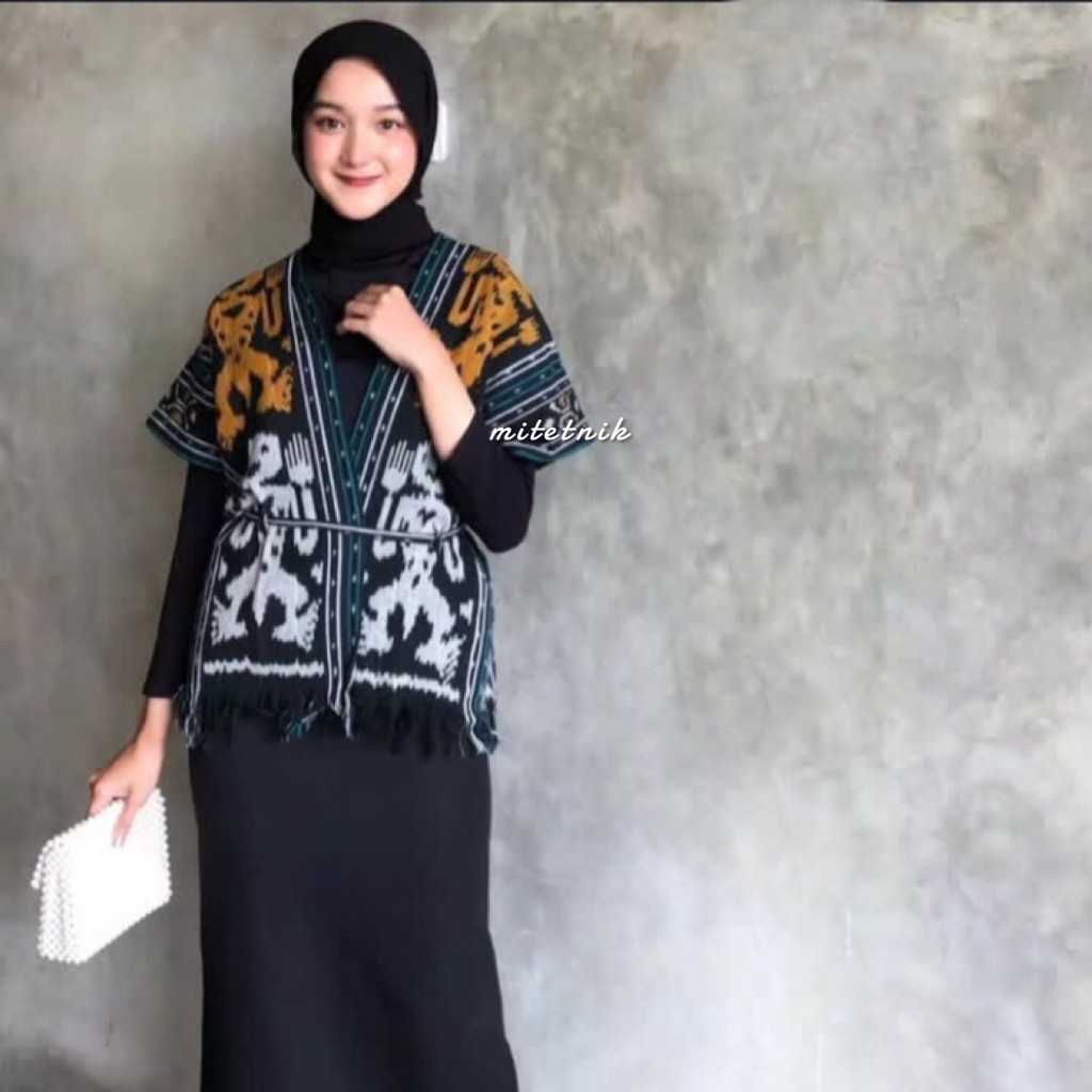 Bolero Tenun Etnik Rompi wanita