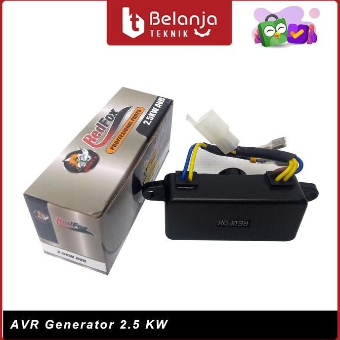 CAVERLY- Redfox AVR Generator 2.5 KW Alat Stabil Genset 2.5KW Alumunium