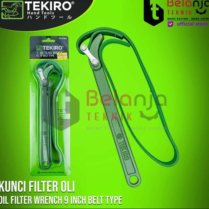 CAVERLY- TEKIRO Kunci Filter Oli Rantai 9 Inchi Kunci Oli Filter Sabuk Tekiro
