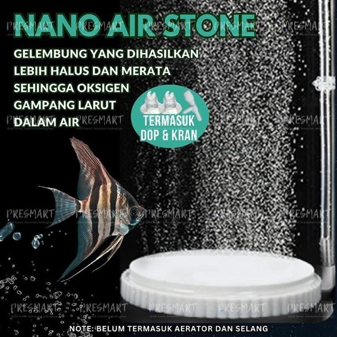 LEIRI- Batu Aerator Gelembung Udara / Nano Air Stone / Aerator Nano Stone