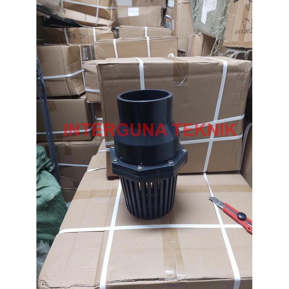 CAVERLY- Foot Valve pvc model socket ukuran 2.1/2" inch / Socket foot Valve pvc 2.5" inch