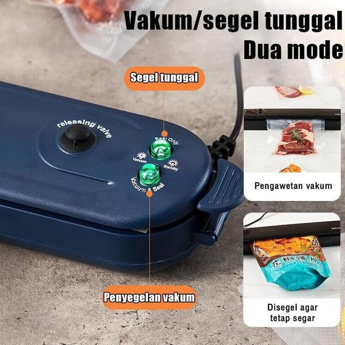 SINISTER- REAIMMesin Vacum Sealer Portable | Food Vacuum Sealer dengan Free 10pcs Plastik Embos (Day