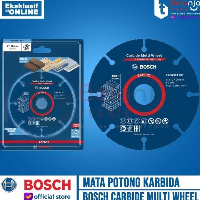 JINICHI- Bosch Mata Potong Kayu Plastik Carbide Multi Wheel Multipurpose 4 Inch