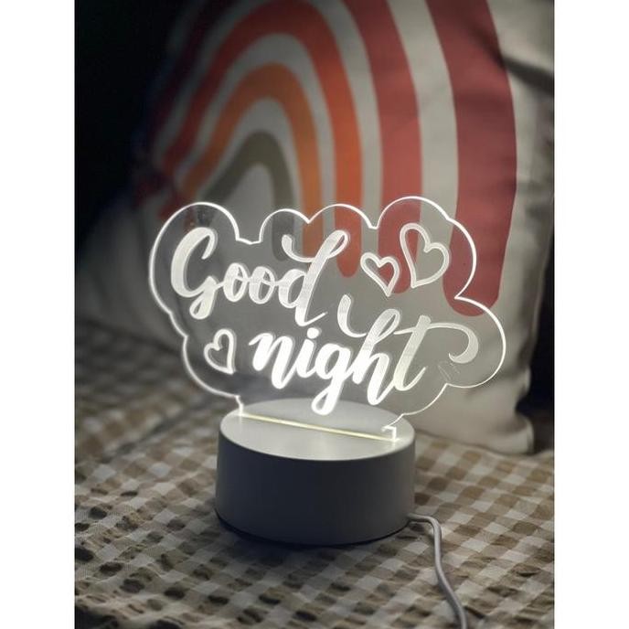 Lampu akrilik custom FREE Design nama / Tulisan
