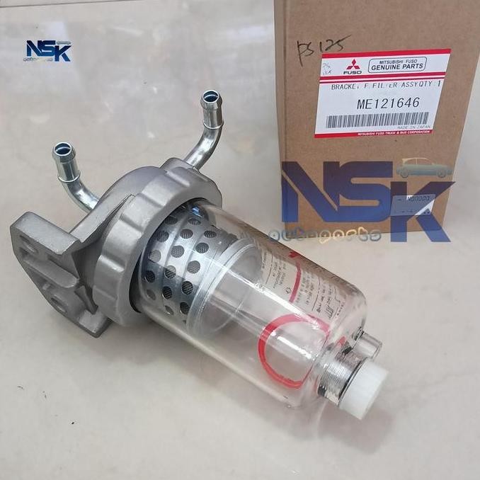 WATER SEPARATOR ASSY FILTER SOLAR BAWAH PS125 FE-70 CANTER ME 121646 model kaca