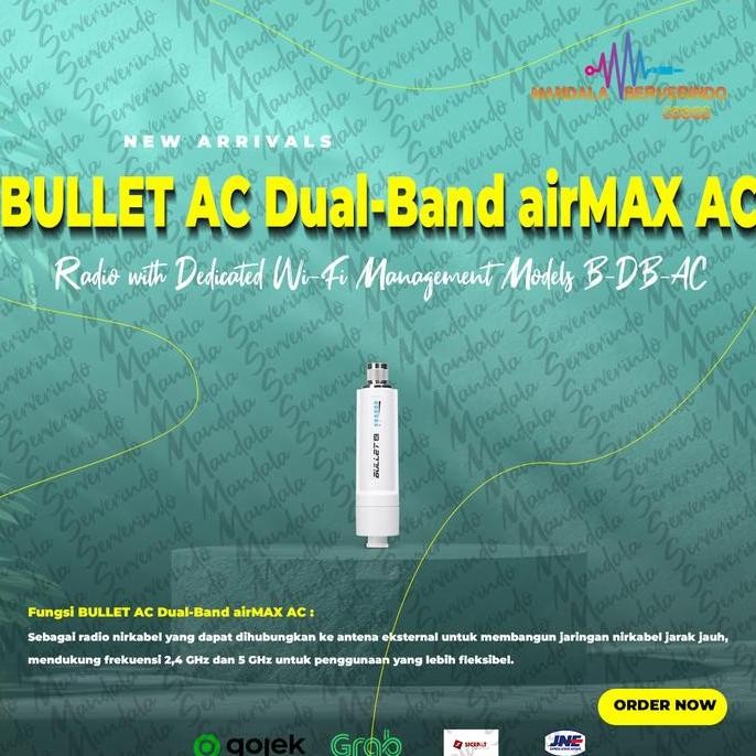 BULLET AC Dual-Band airMAX AC Radio with Dedicated Wi-Fi Management Models B-DB-AC Grosir Termurah