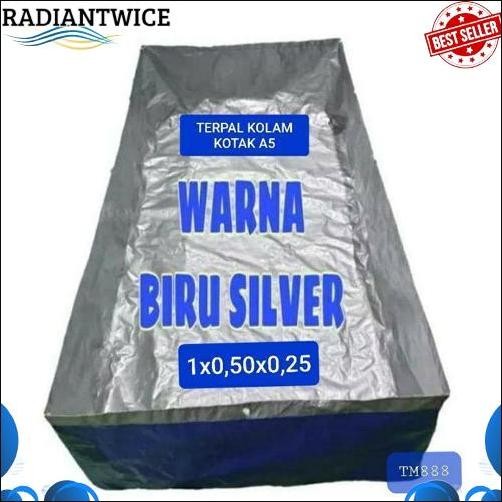 New TERPAL KOLAM IKAN A5 1x0,50x0,25/ kolam kotak/Terpal ikan/Terpal kolam mini/Terpal ikan cupang