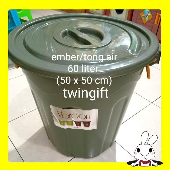 NEW ember air besar, tong air besar, 60 liter, serbaguna