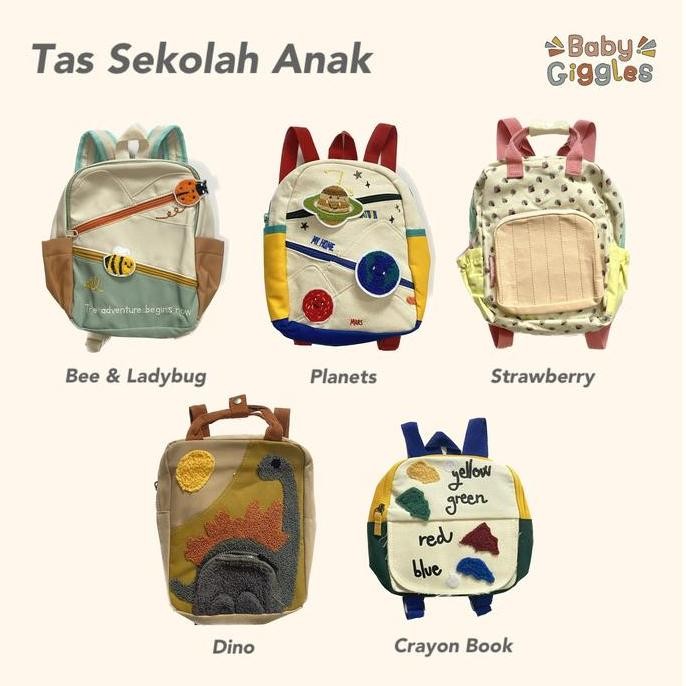 Tas Anak TK  -  Ransel Sekolah Anak Unisex Baby Giggles Fashion SM