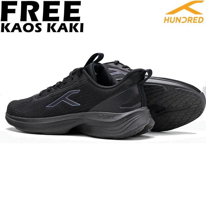 Sepatu Running Lari Merk Hundred Smooth Run Original Sepatu Lari Senam Joging Hundred