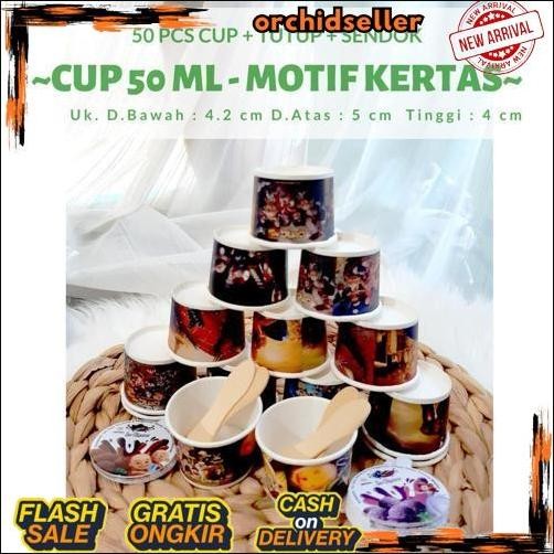 Gercep cup es cream 100 ml - cup es krim images - cup plastik - isi 50 pcs
