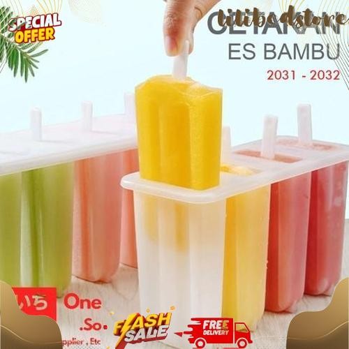 COD Cetakan es krim - Cetakan plastik loly 12 Slot, Jual Cetakan Es Krim